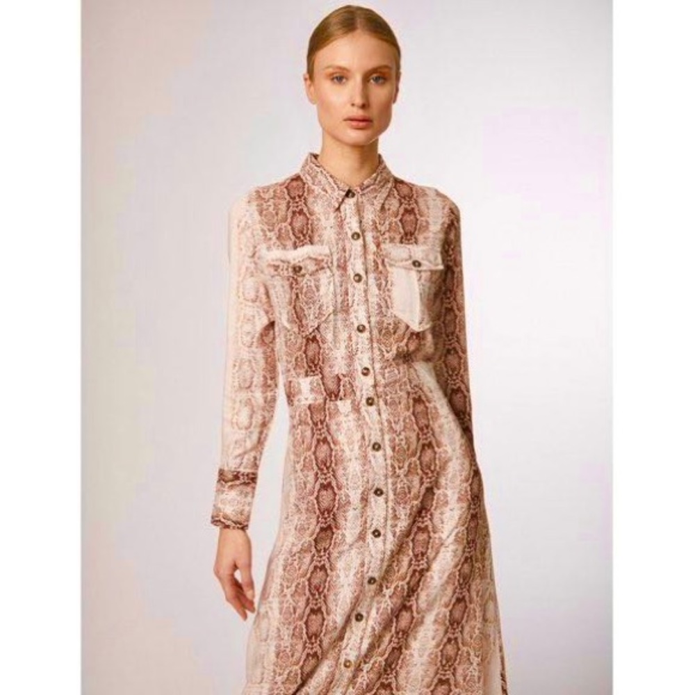 Massimo Dutti Snake Print Dress